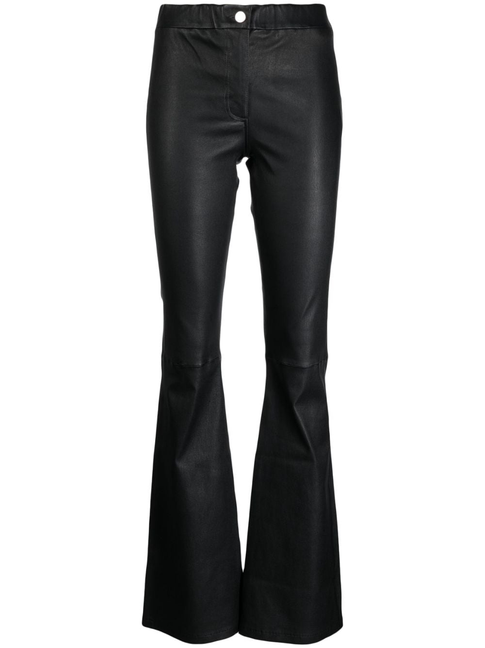 Arma flared leather trousers - Black von Arma