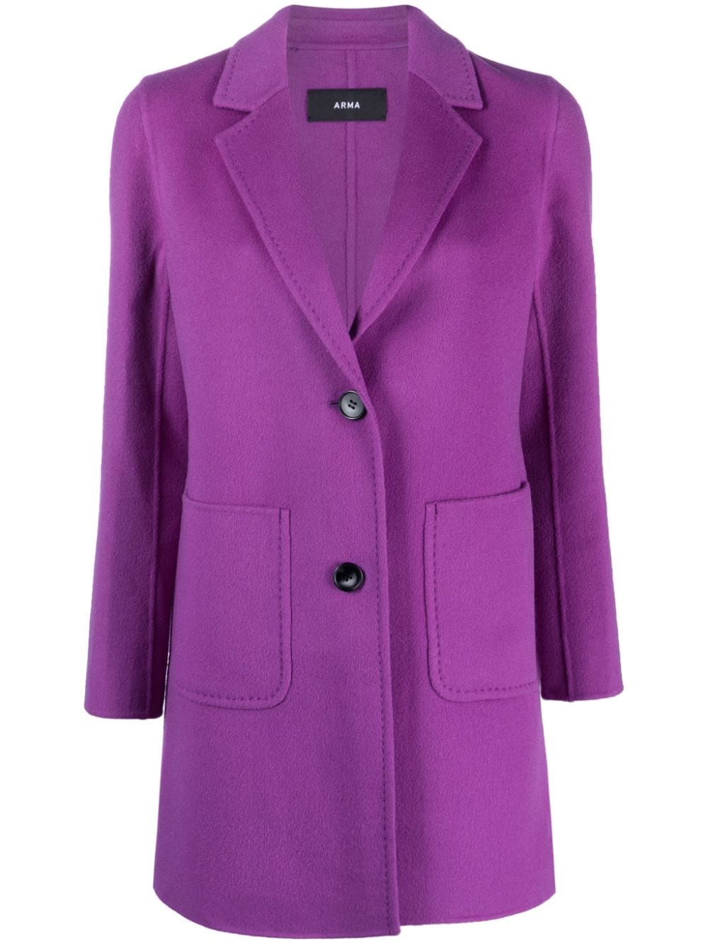 Arma single-breasted wool coat - Purple von Arma