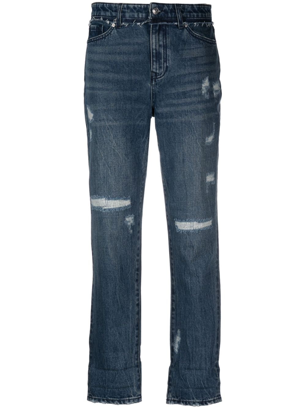 Armani Exchange J06 mid-rise cropped jeans - Blue von Armani Exchange