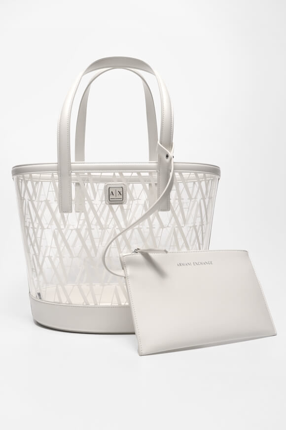 Armani Exchange Shopper | White + Clear | Damen | Einheitsgroesse Armani Exchange Shopper | White + Clear | Damen | Einheitsgroesse von Armani Exchange