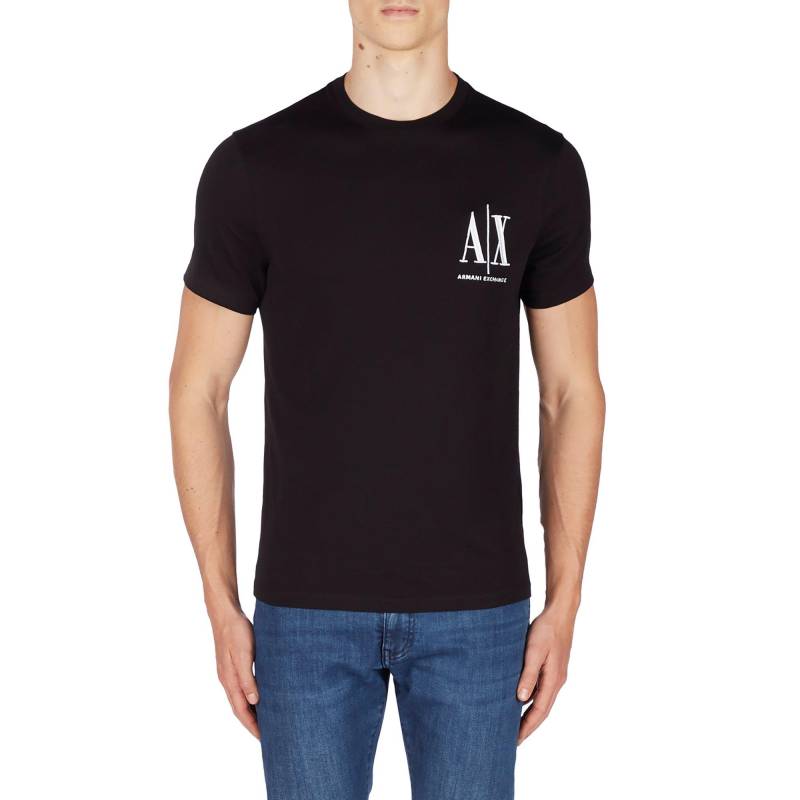T-shirt, Rundhals, Kurzarm Herren Black M von Armani Exchange