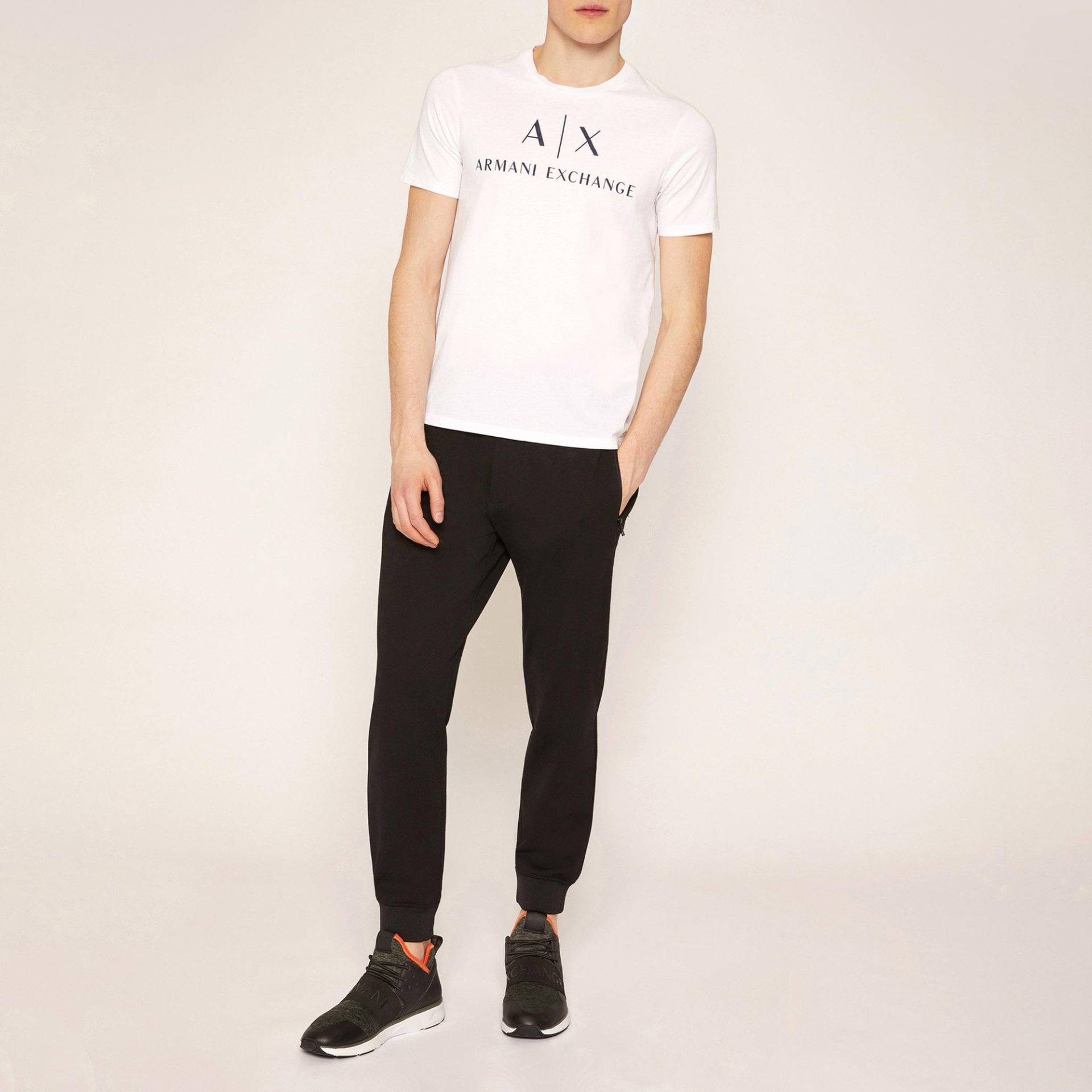 T-shirt, Modern Fit, Kurzarm Herren Weiss L von Armani Exchange