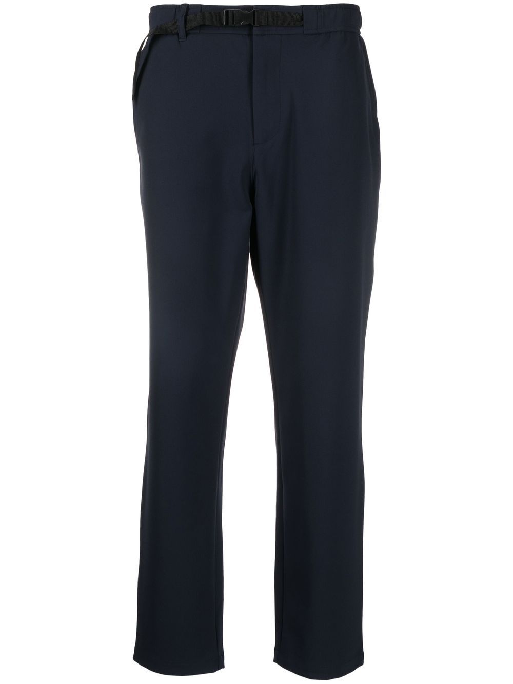 Armani Exchange buckle-fastened straight-leg trousers - Blue von Armani Exchange