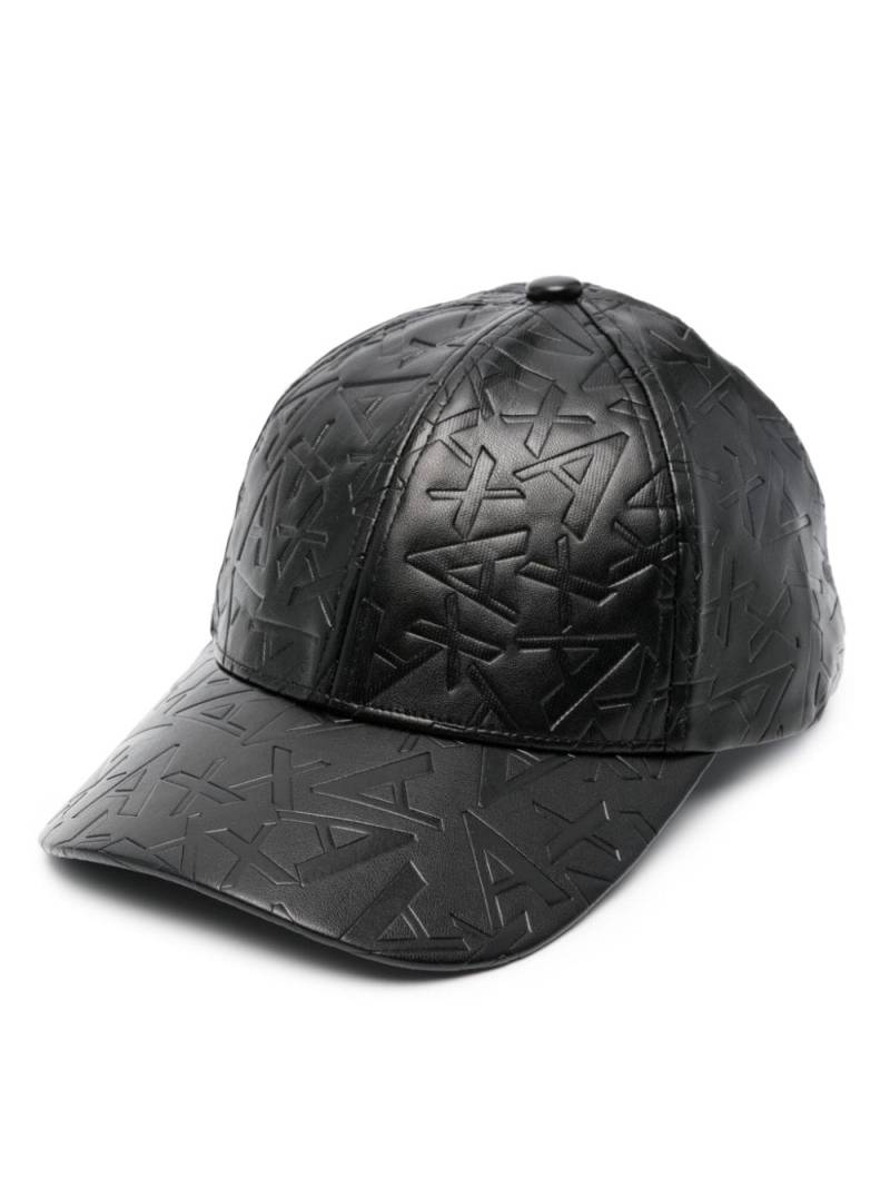 Armani Exchange debossed monogram cap - Black von Armani Exchange