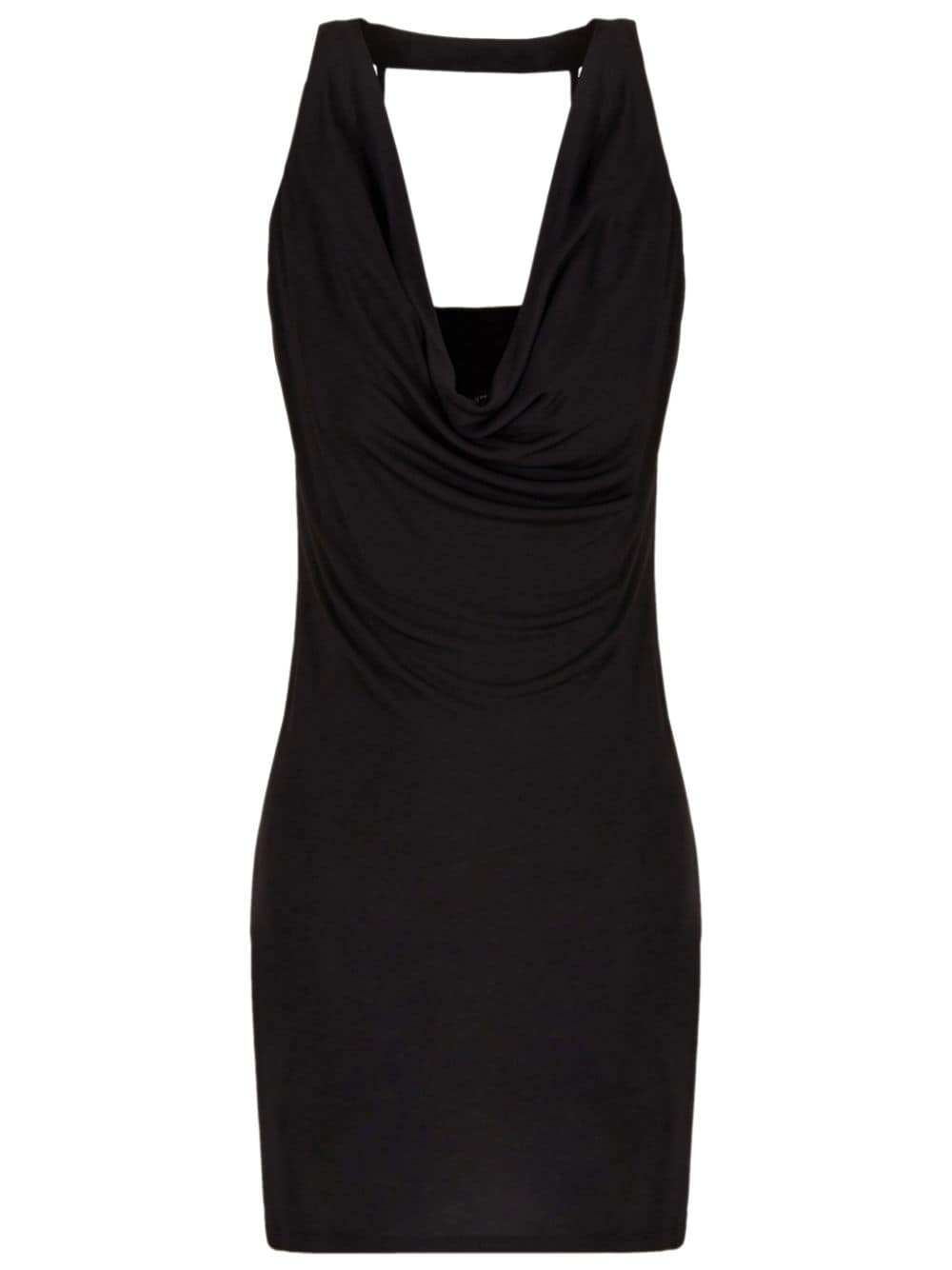 Armani Exchange draped halterneck minidress - Black von Armani Exchange