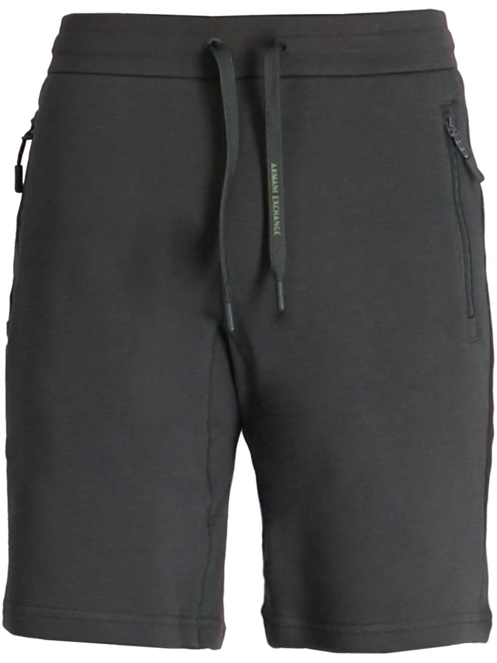 Armani Exchange drawstring-waist cotton track shorts - Grey von Armani Exchange