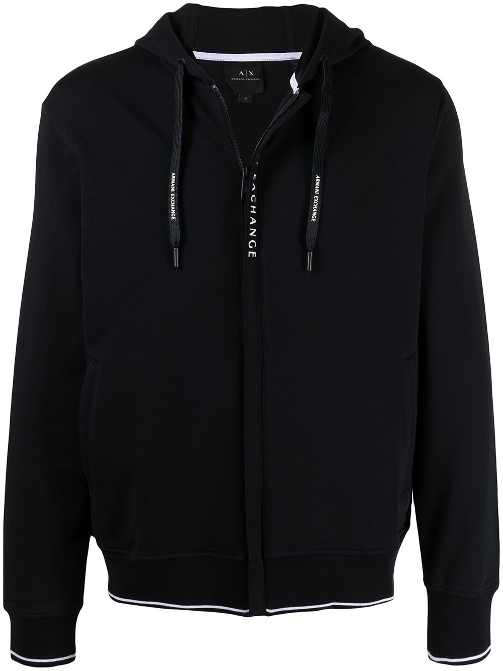 Armani Exchange drawstring zipped hoodie - Blue von Armani Exchange