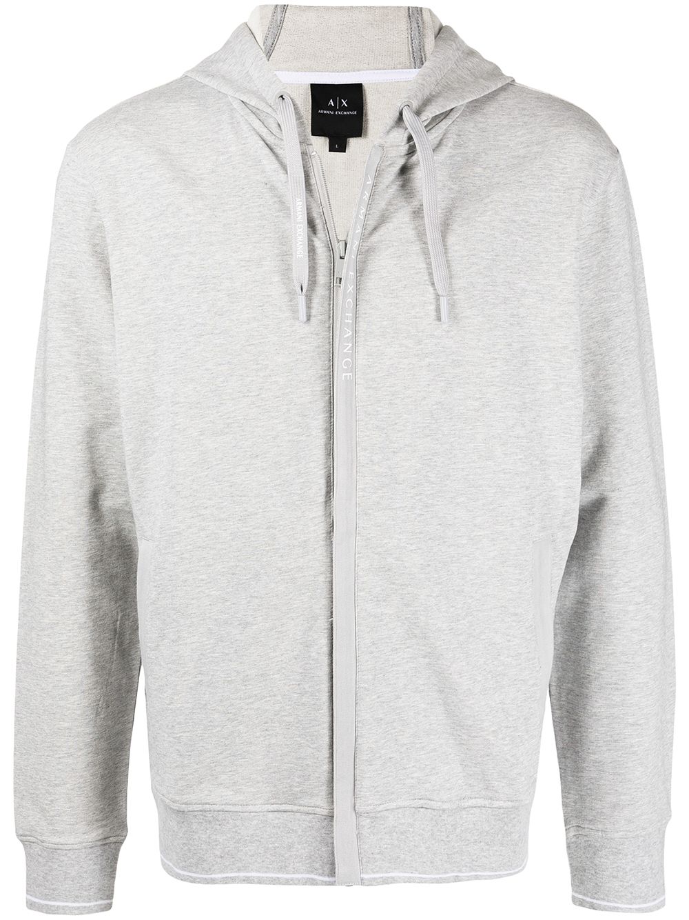 Armani Exchange drawstring zipped hoodie - Grey von Armani Exchange