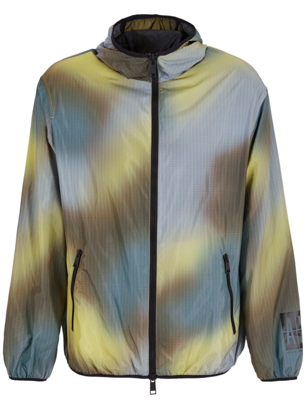 Armani Exchange gradient-effect windbreaker jacket - Multicolour von Armani Exchange