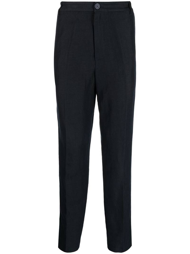Armani Exchange high-rise tapered trousers - Blue von Armani Exchange