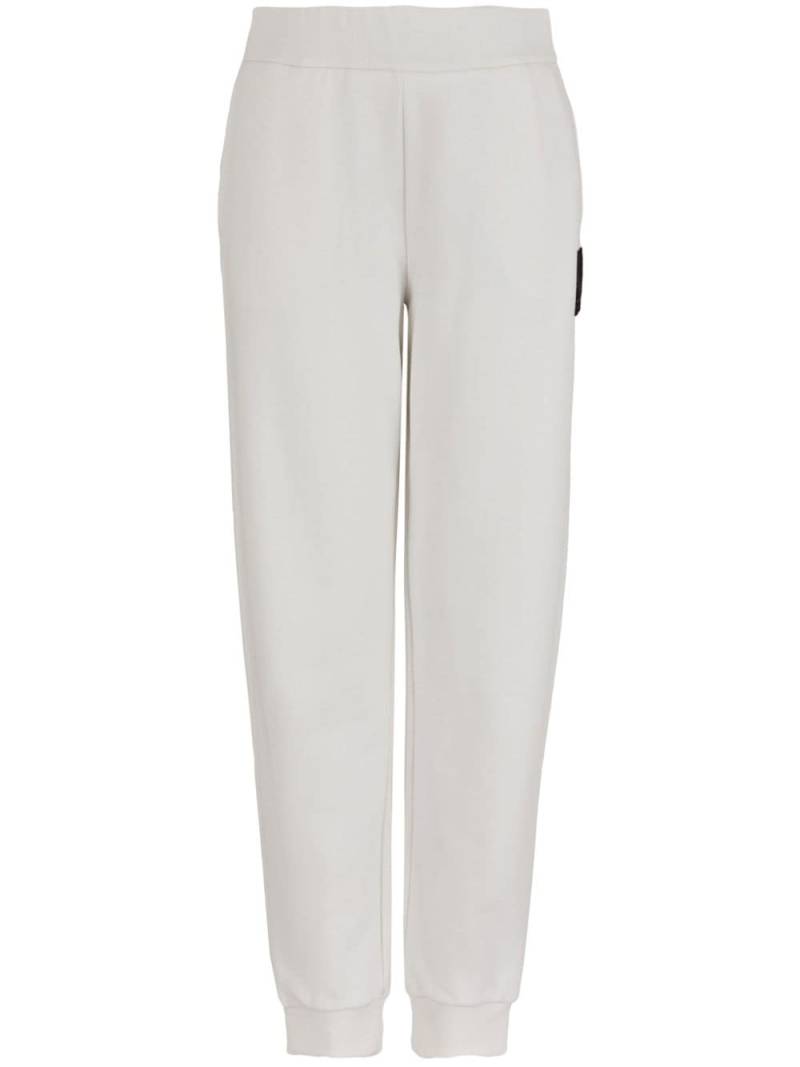 Armani Exchange logo-appliqué cotton track pants - White von Armani Exchange