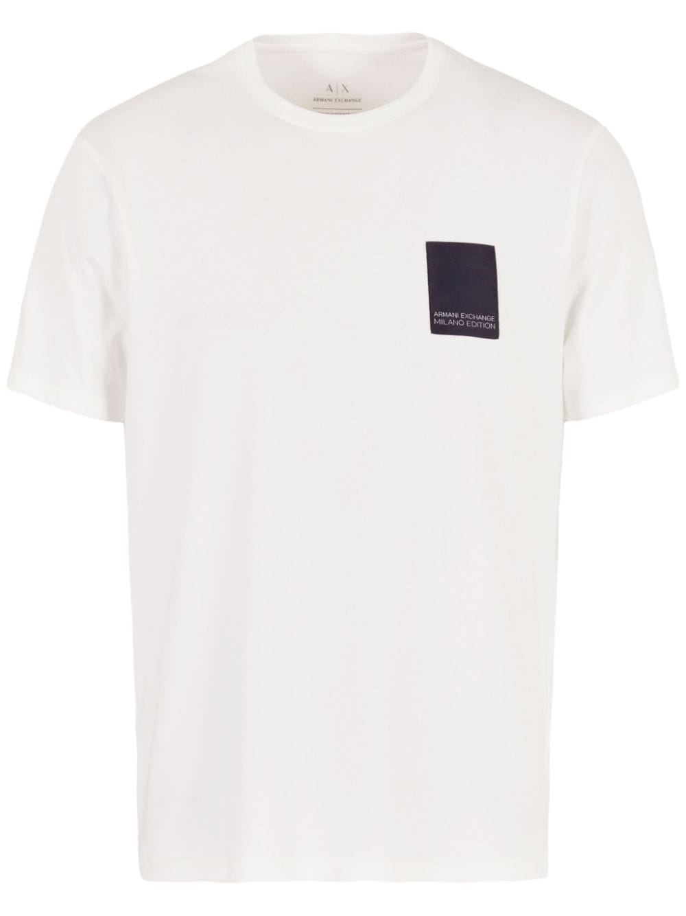 Armani Exchange logo-patch cotton T-shirt - White von Armani Exchange