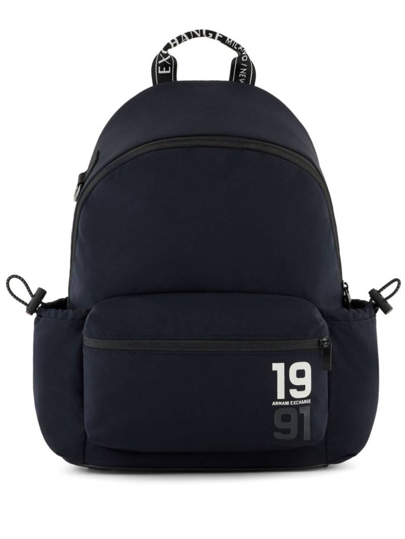 Armani Exchange logo-print backpack - Blue von Armani Exchange