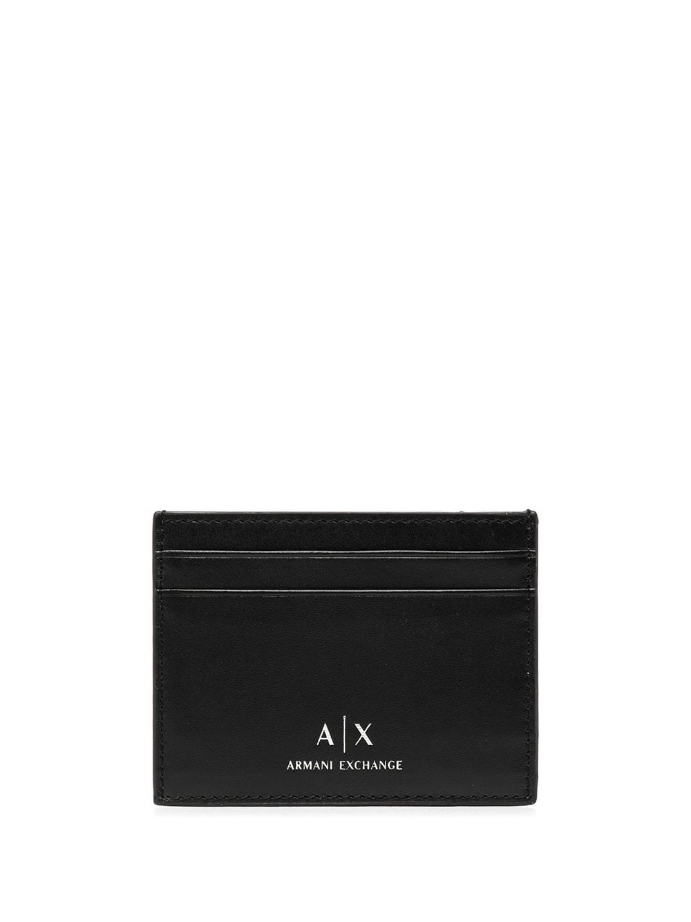 Armani Exchange logo-print cardholder - Black von Armani Exchange
