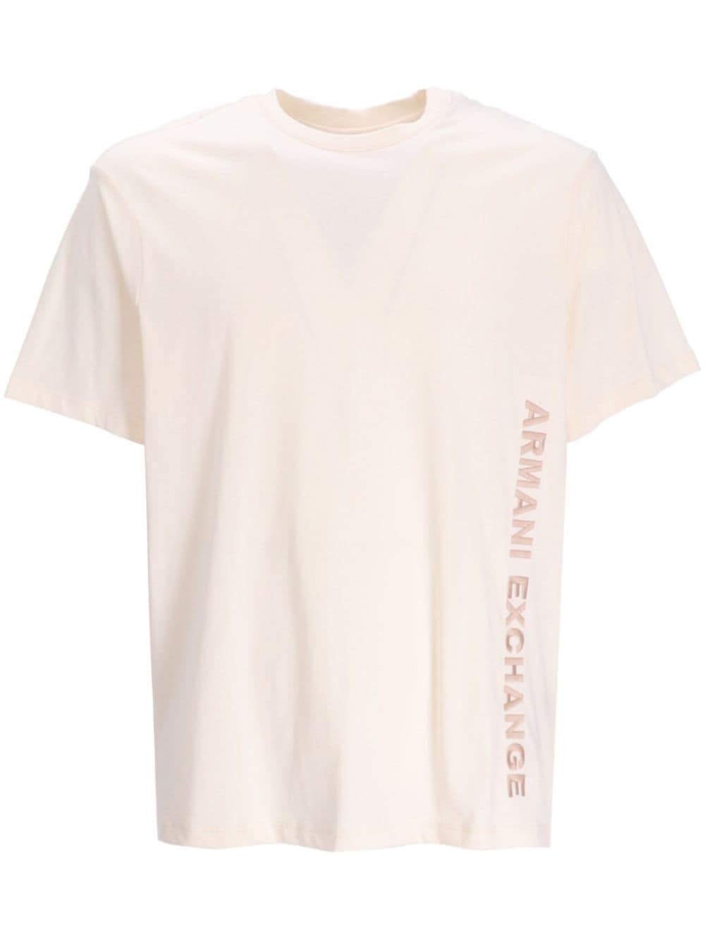 Armani Exchange logo-print cotton T-shirt - Neutrals von Armani Exchange