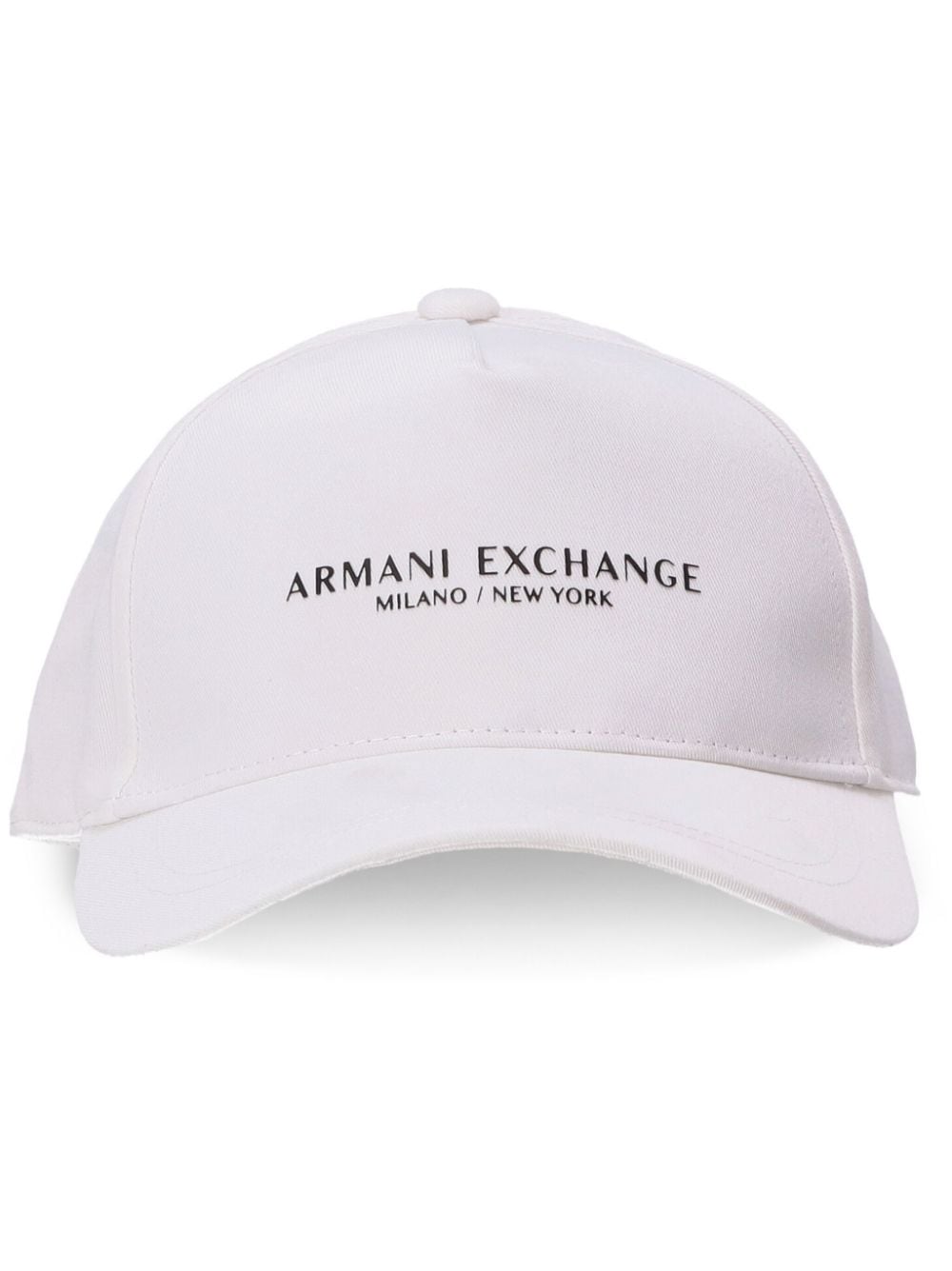 Armani Exchange logo-print cotton baseball cap - White von Armani Exchange