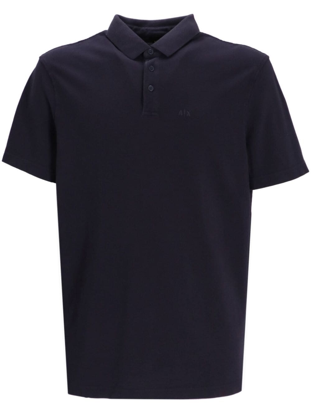 Armani Exchange logo-print cotton polo shirt - Black von Armani Exchange