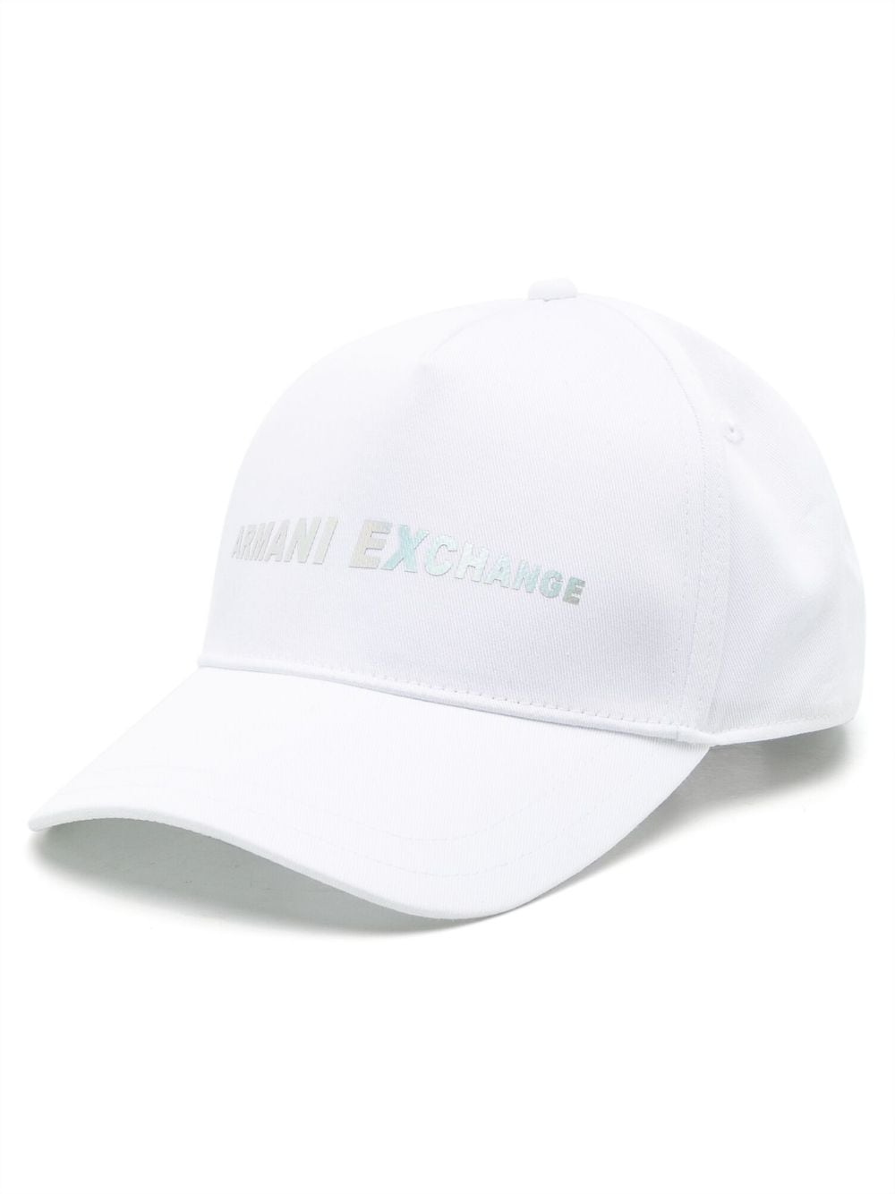 Armani Exchange logo-print curved-peak cap - White von Armani Exchange