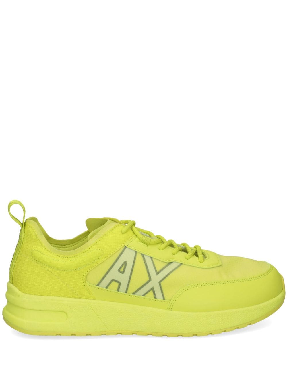 Armani Exchange logo-print panelled sneakers - Yellow von Armani Exchange