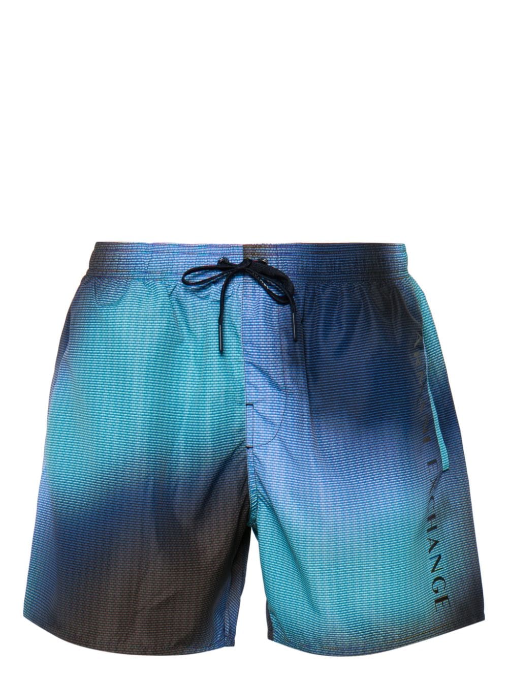 Armani Exchange logo-print swim shorts - Blue von Armani Exchange