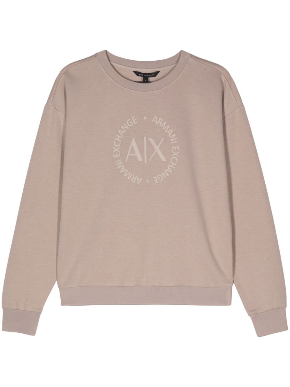 Armani Exchange logo-rubberised sweatshirt - Grey von Armani Exchange