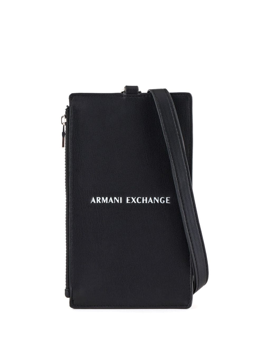 Armani Exchange logo-stamp phone pouch - Black von Armani Exchange