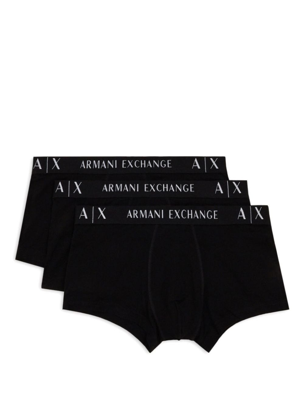 Armani Exchange logo-waistband boxers (pack of three) - Black von Armani Exchange