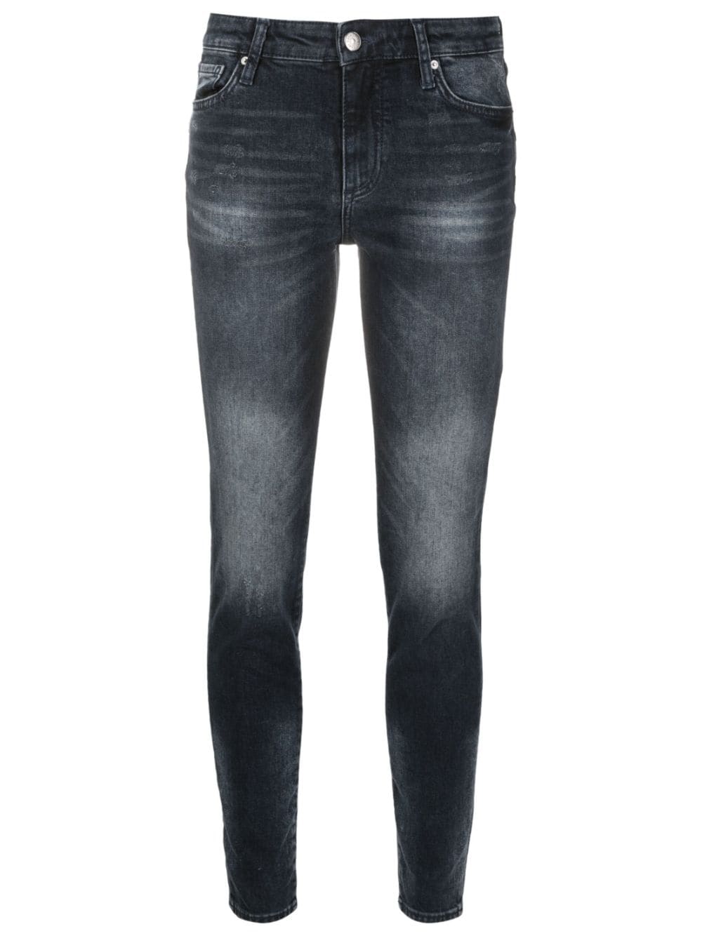 Armani Exchange low-rise skinny jeans - Blue von Armani Exchange