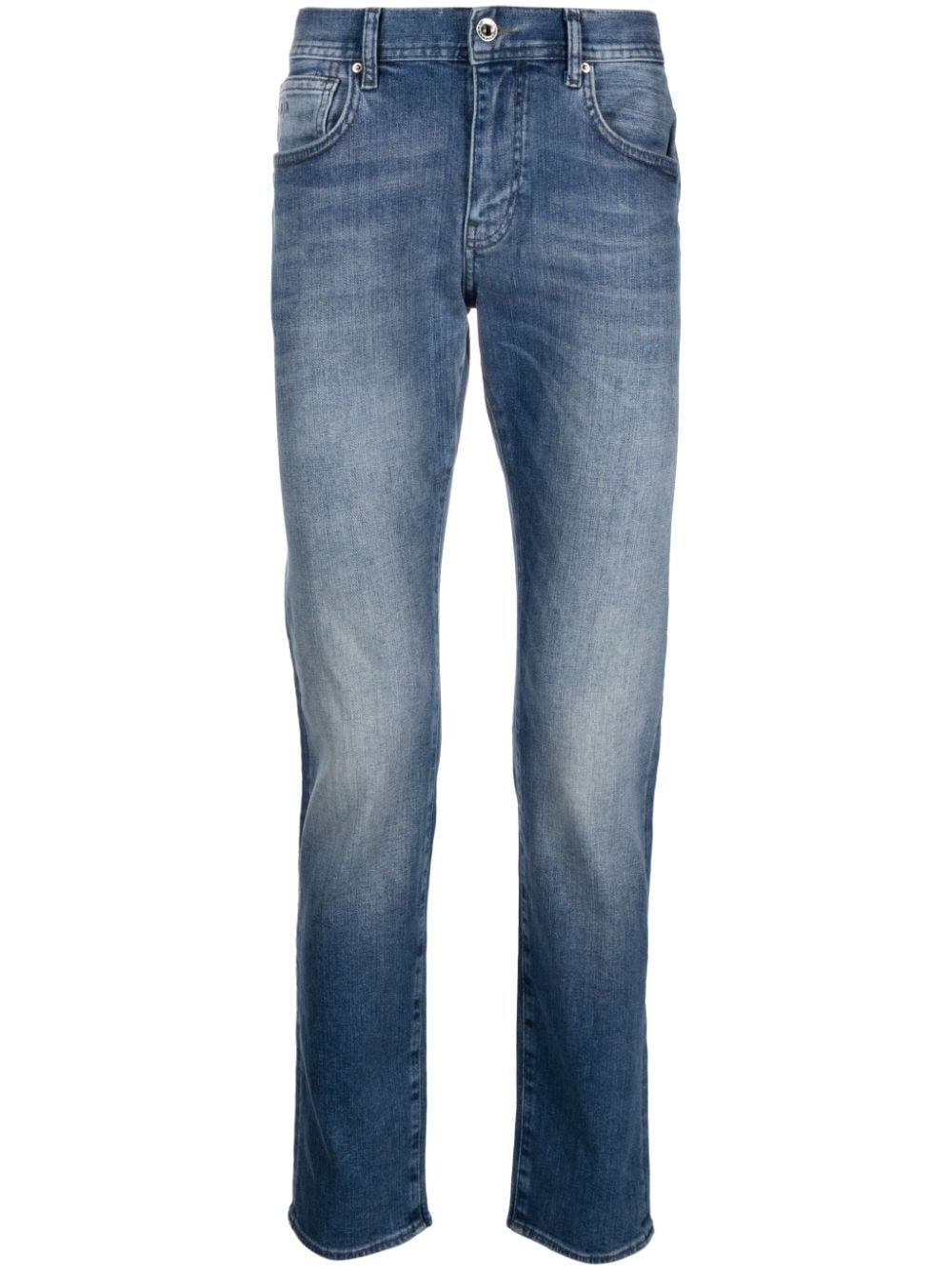 Armani Exchange mid-rise slim-fit jeans - Blue von Armani Exchange