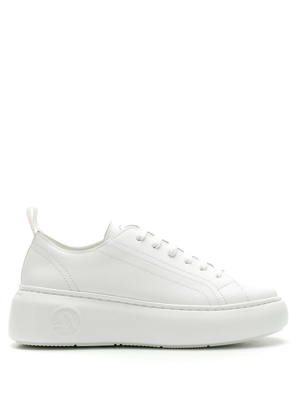 Armani Exchange platform low-top sneakers - White von Armani Exchange