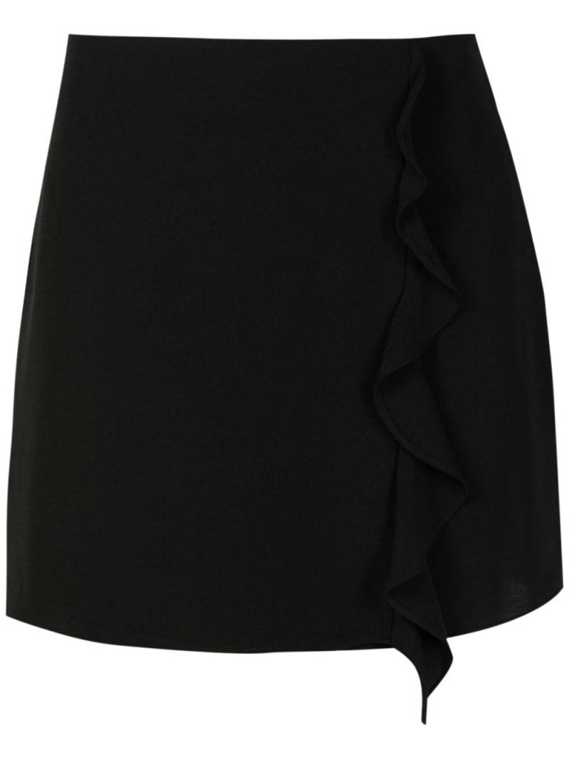 Armani Exchange ruffle-detail high-waist skirt - Black von Armani Exchange