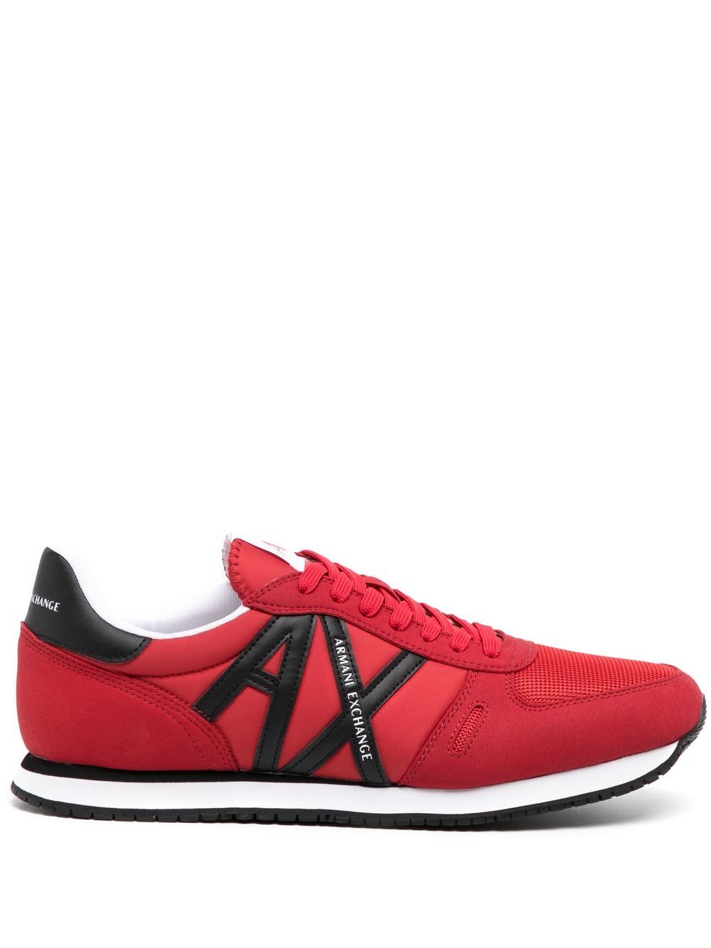 Armani Exchange two-tone logo sneakers - Red von Armani Exchange