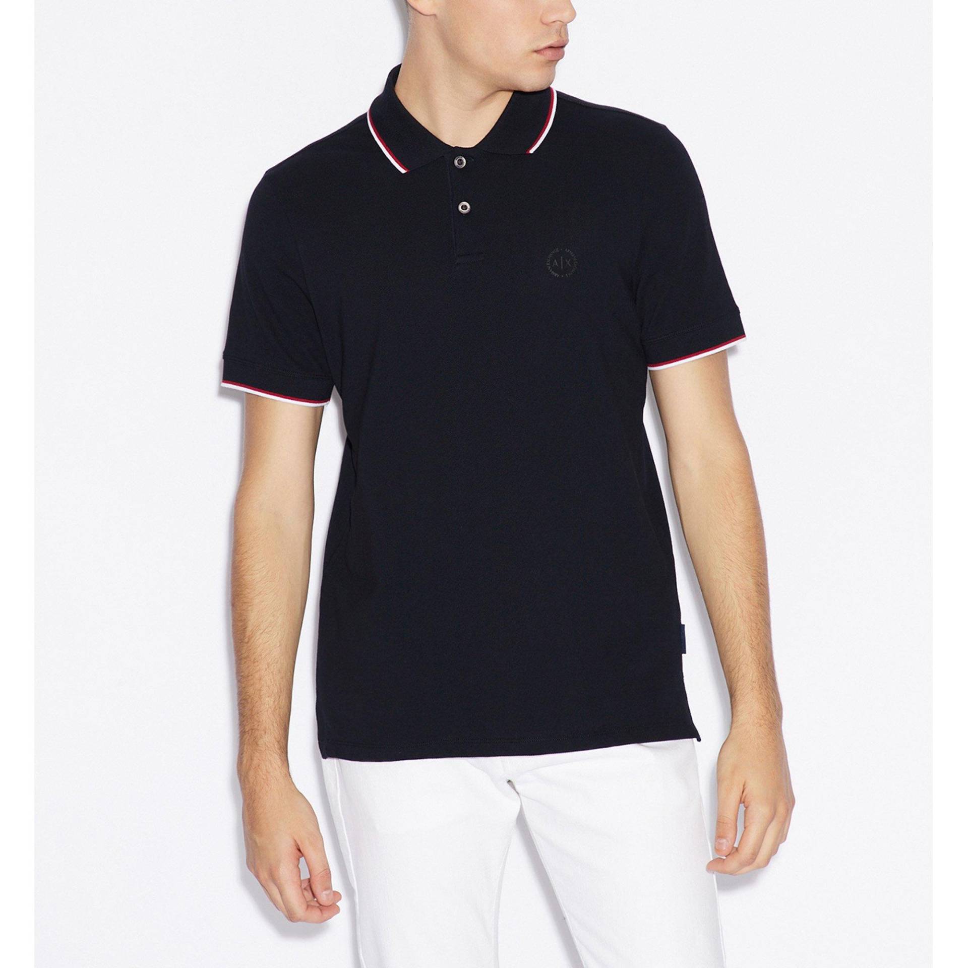 Poloshirt, Modern Fit, Kurzarm Herren Marine XL von Armani Exchange