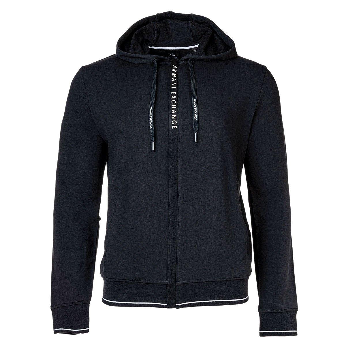 Sweatjacke Bequem Sitzend Herren Blau XXL von Armani Exchange