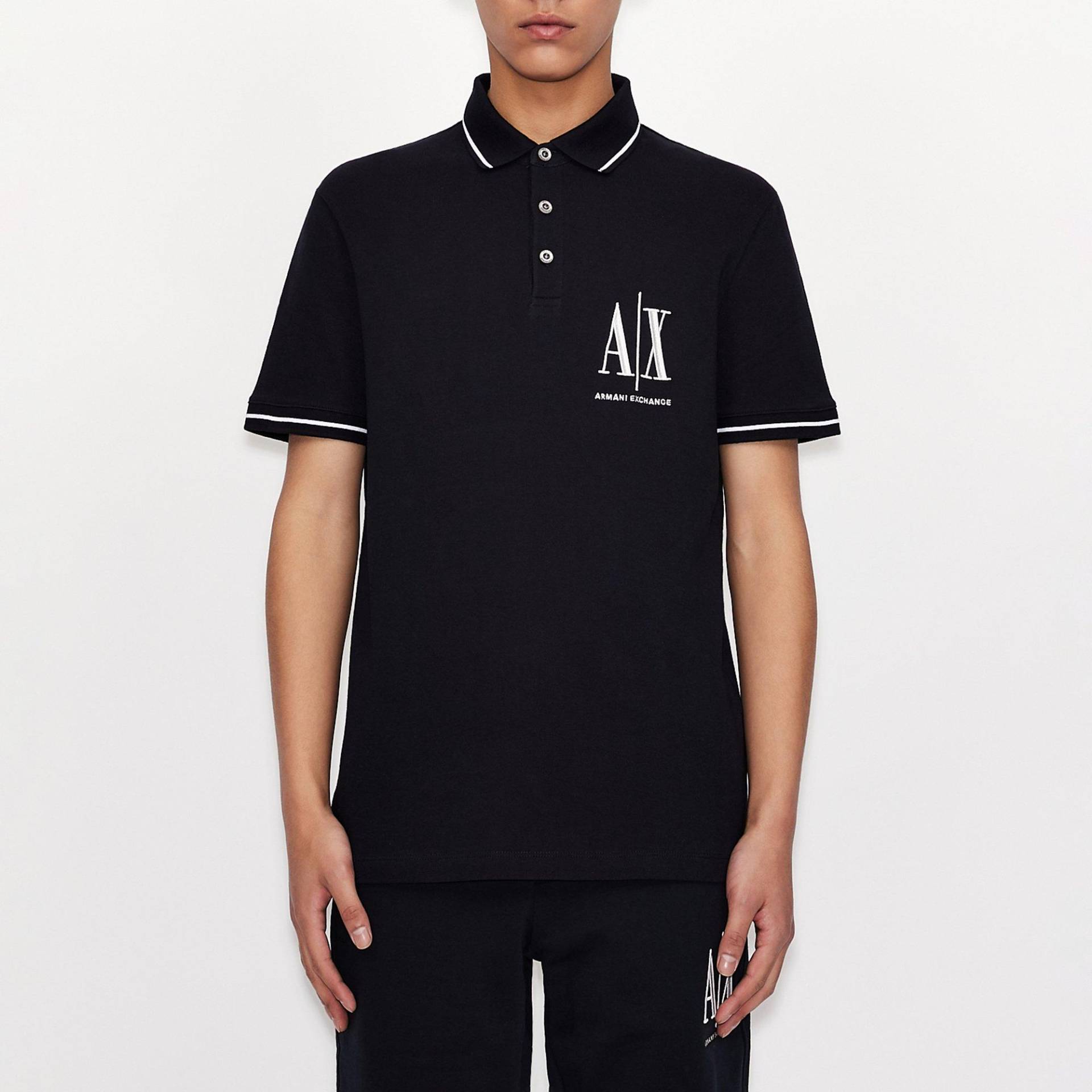 Poloshirt, Kurzarm Herren Marine M von Armani Exchange