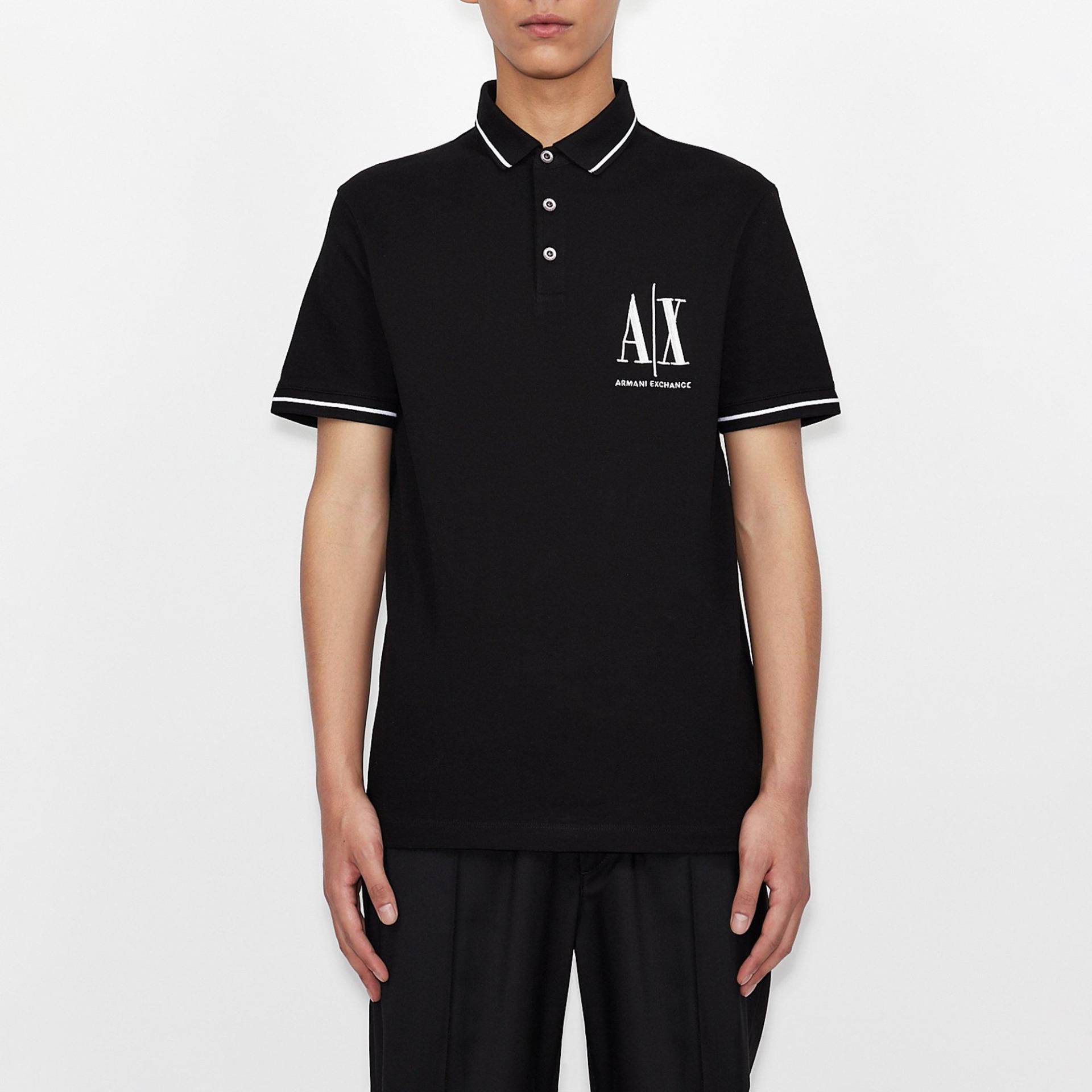 Poloshirt, Kurzarm Herren Black XL von Armani Exchange