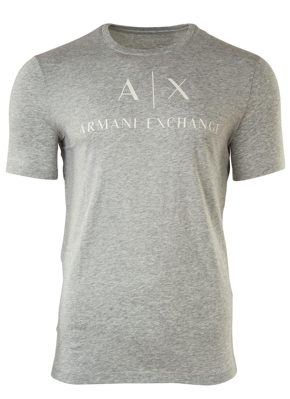 T-shirt Bequem Sitzend Damen Grau L von Armani Exchange