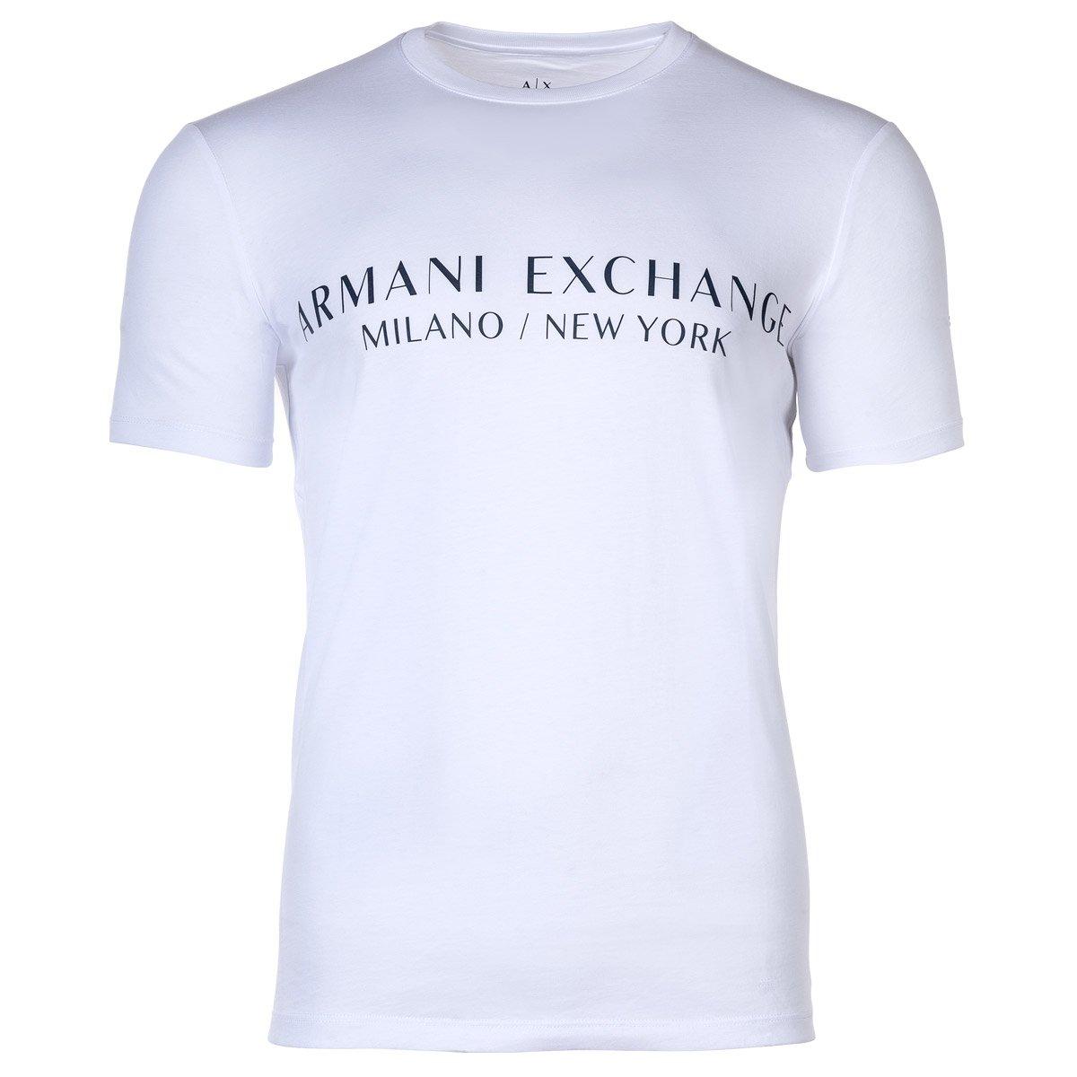 T-shirt Sportlich Bequem Sitzend Herren Weiss XL von Armani Exchange
