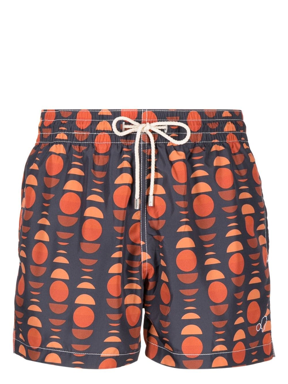 Arrels Barcelona graphic-print swim shorts - Grey von Arrels Barcelona