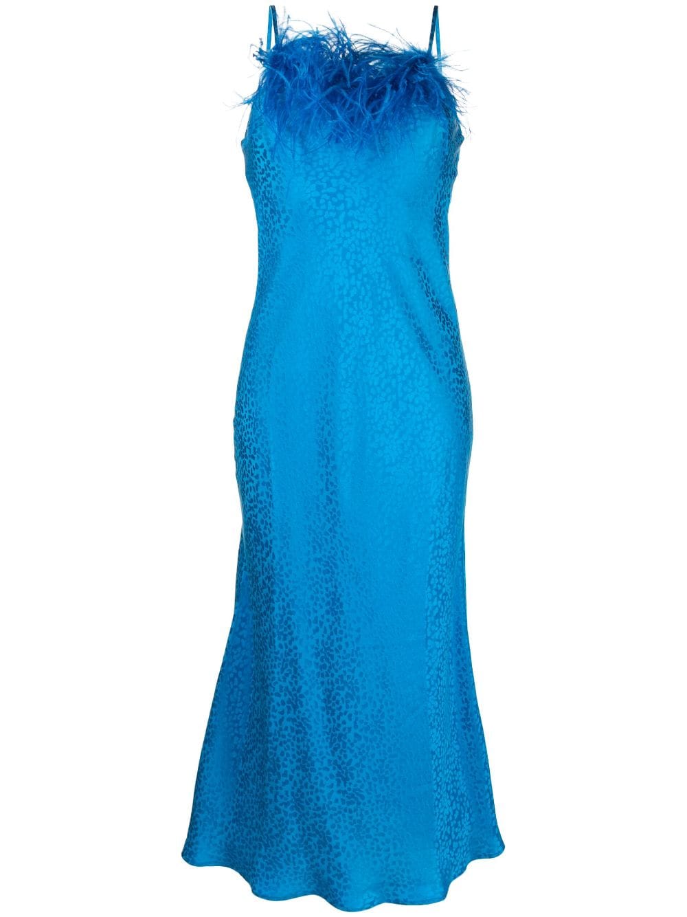Art Dealer feather-detailing sleeveless dress - Blue von Art Dealer