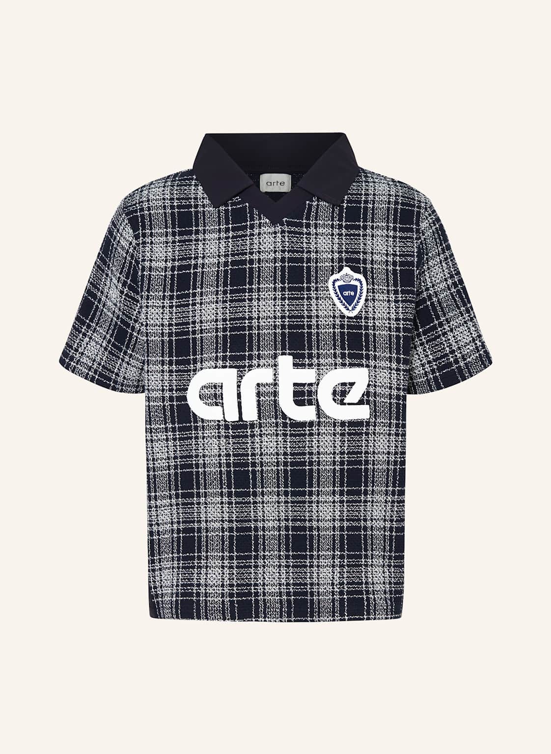 Arte Antwerp Poloshirt Im Materialmix blau von Arte Antwerp