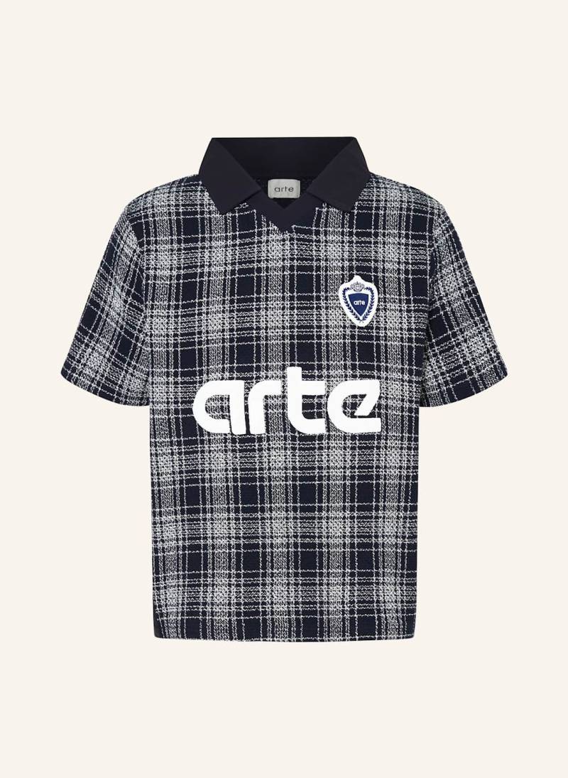 Arte Antwerp Poloshirt Im Materialmix blau von Arte Antwerp
