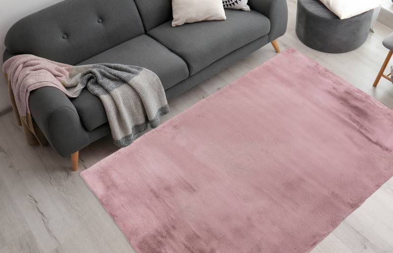 Arte Espina Fellteppich »Rabbit 100«, rechteckig, 45 mm Höhe, Kunstfell, Kaninchenfell-Haptik, supersoft, Hochflorteppich von Arte Espina