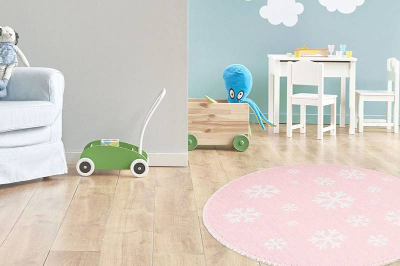 Arte Espina Kinderteppich »Bambini 400«, rund, 5 mm Höhe, Fantasievoll bedruckter Kinderteppich, angenehme Haptik von Arte Espina