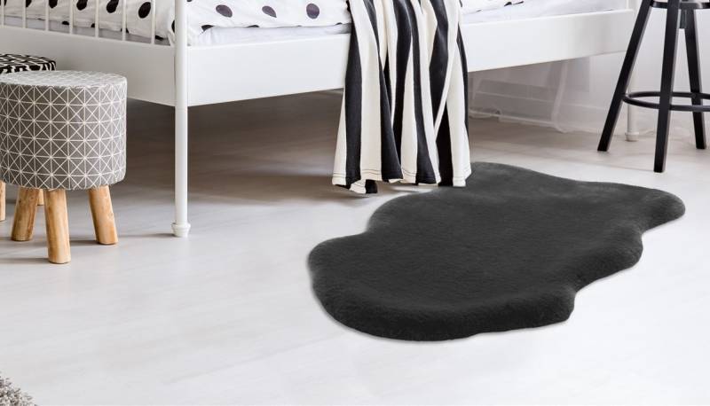 Arte Espina Fellteppich »Rabbit 200«, fellförmig, 35 mm Höhe, Kunstfell, Kannichenfell Haptik, weich, Wohnzimmer alle Räume,Hochflor von Arte Espina