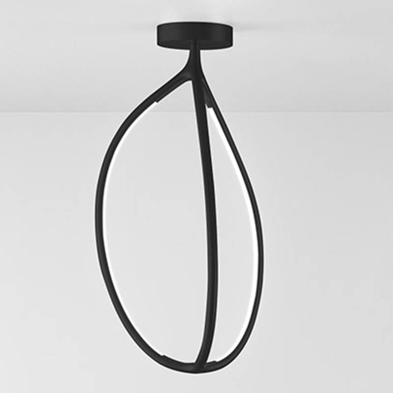 Arrival 70 Deckenleuchte, Farbe schwarz matt von Artemide
