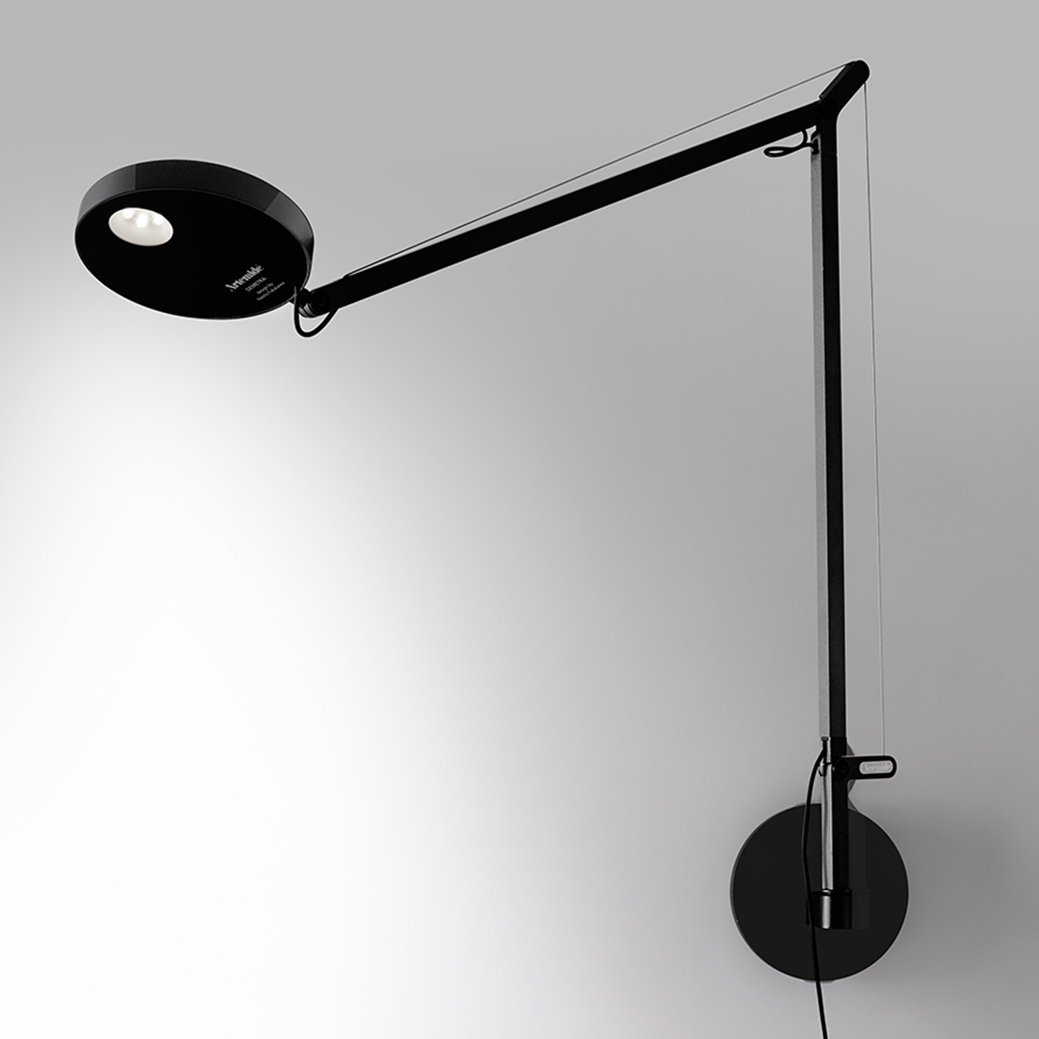 Demetra Wall LED Wandleuchte, Lichtfarbe 2700k, Farbe schwarz matt, Anwesenheitssensor ohne Demetra Wall LED Wandleuchte, Lichtfarbe 2700k, Farbe schwarz matt, Anwesenheitssensor ohne von Artemide