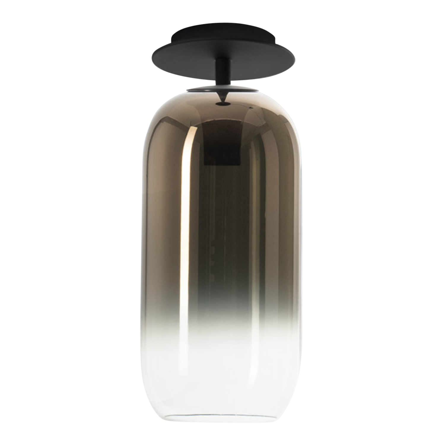 Gople Ceiling Deckenleuchte, Diffusor blau saphir, Struktur silber Gople Ceiling Deckenleuchte, Diffusor blau saphir, Struktur silber von Artemide