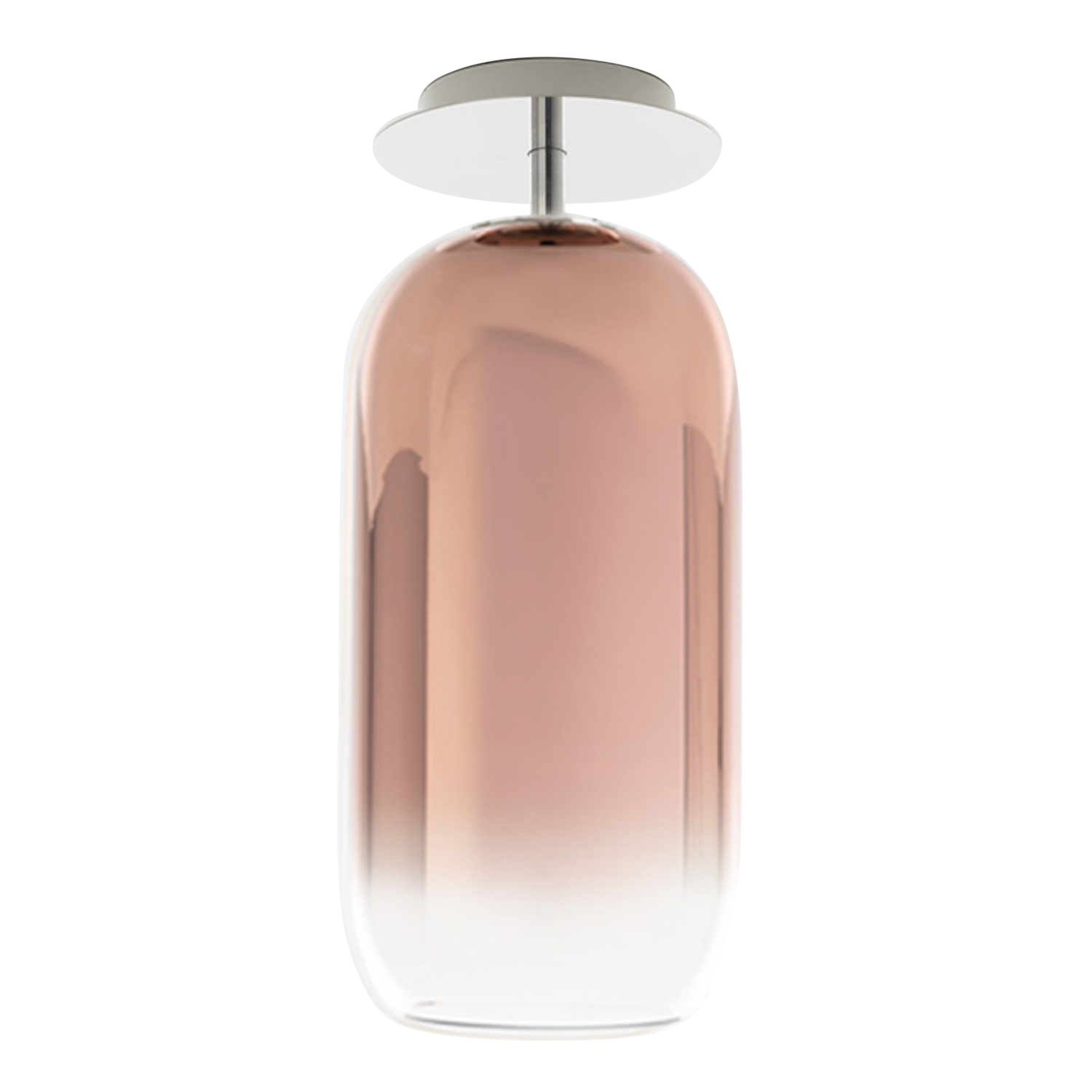 Gople Ceiling Mini Deckenleuchte, Diffusor blau saphir, Struktur silber Gople Ceiling Mini Deckenleuchte, Diffusor blau saphir, Struktur silber von Artemide