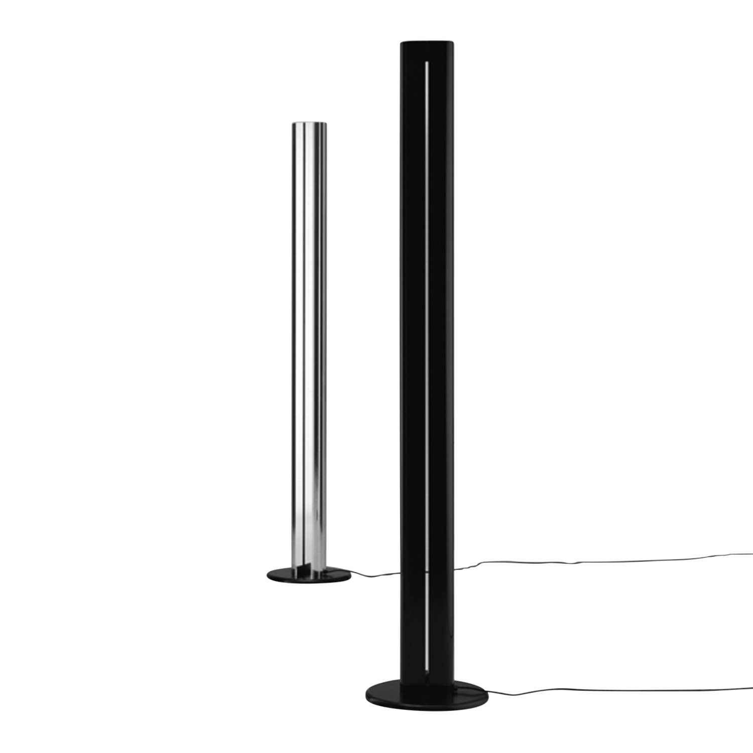 Megaron LED Stehleuchte, Farbe aluminium glänzend, Lichtfarbe 3000k Megaron LED Stehleuchte, Farbe aluminium glänzend, Lichtfarbe 3000k von Artemide